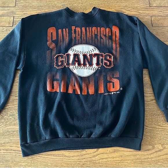 Vintage 1995 San Francisco Giants Logo 7 Crewneck Sweatshirt – MLB - USA Made - Picture 1 of 10